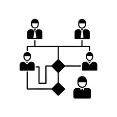 user flow vector illustration