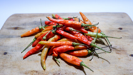 photo of a pile of fresh red chilies