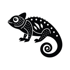  chameleon-fractal-patterns-on-white-background