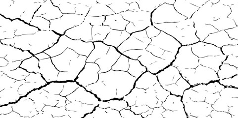  black and white scratched texture,The cracks texture,Cracked ground, cracked wall vector illustrator background.