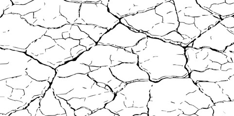  black and white scratched texture,The cracks texture,Cracked ground, cracked wall vector illustrator background.