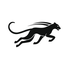 silhouette of a cheetah