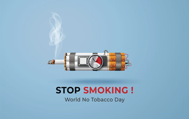 Cigarette Time Bomb – Stop Smoking Awareness