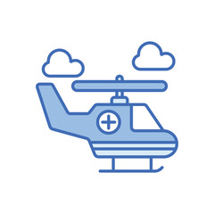 Helicopter Vector icon