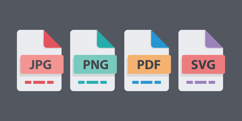 Common image and document file format icons.