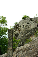 兵庫県・たつの市屏風岩、鶴觜山の山頂から