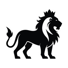 crown-lion-on-white-background