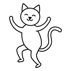 vector illustration of a cat