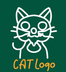 Modern Cat Logo – Minimalist and Elegant Cat Design Cat Illustration