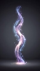 Abstract light spiral design