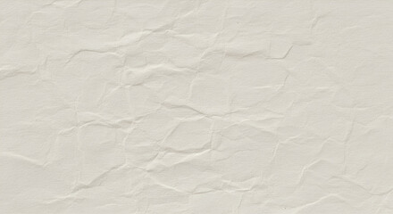 Obraz premium Neutral-toned crumpled paper texture with creased surface. Close-up view of textured paper surface. General use for print, design, and product/packaging background.