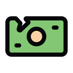 Simple Bankruptcy colorful icon. The icon can be used for websites, print templates, presentation templates, illustrations, etc	