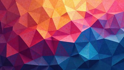 Obraz premium Geometric shapes forming intricate mosaic, subtle gradients, color, subtle