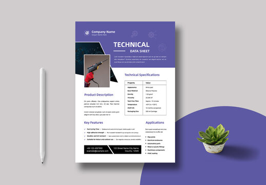 Technical Data Sheet Layout
