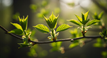 New Spring Leaves: Nature's Rebirth