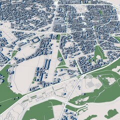 Rabat City Morocco, 3D Rendering