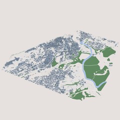 Rabat City Morocco, 3D Rendering