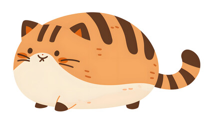 Cartoon orange cat illustration