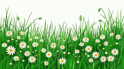 Floral Symphony in Liquid Hues flower field isolated watercolor vector illustration svg