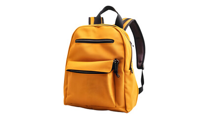 Backpack for Back to School Isolated on Transparent Background for Education Concept
