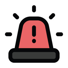 Simple Siren colorful icon. The icon can be used for websites, print templates, presentation templates, illustrations, etc	