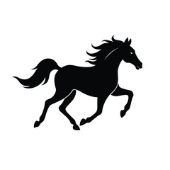 running horse silhouette