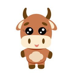 Cute Cartoon Cow Clipart, Kawaii Farm Animal Character