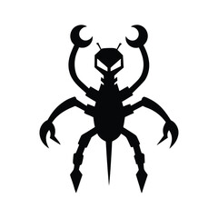 scorpion isolated on white