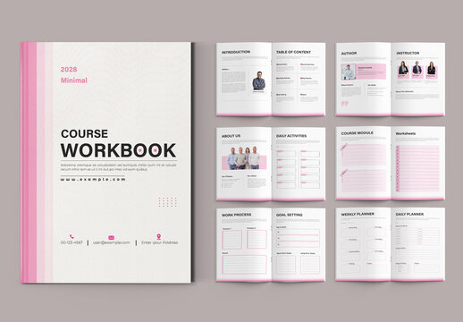 Course Workbook Template Layout