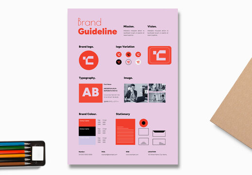 Corporate Brand Guideline Design Layout