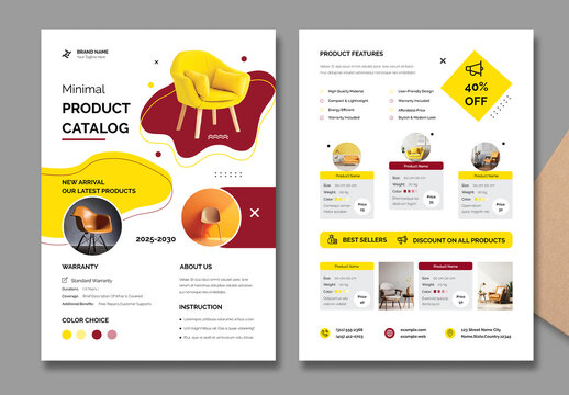 Minimal Product Catalog Flyer Template