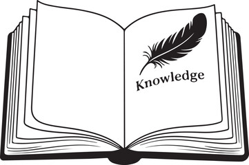 Open book vector icon on a white background