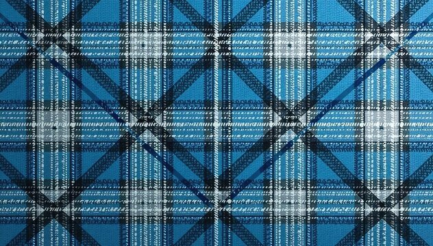 Subtle blue and grey glen plaid seamless pattern, minimalist, glen plaid, textile