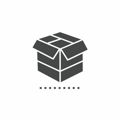 Vector. Cardboard symbol. Icon symbol design template.
