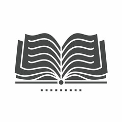 Vector. Book symbol. Icon symbol design template.