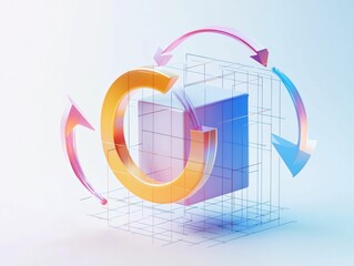 Cycle & Cube Abstract