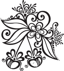 Beautiful flower art and mandala vector design