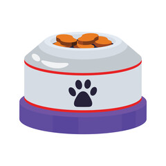 Get a glimpse of this 2d cat food bowl