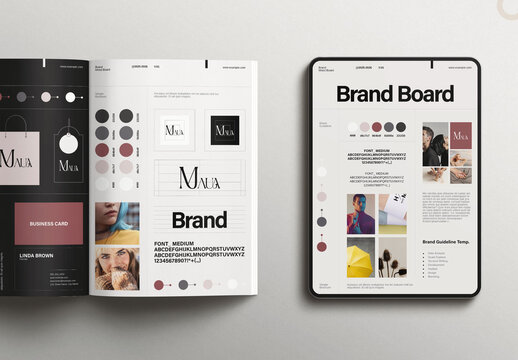 Brand Board Guideline Template