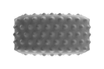 A stylized and appealing piece of Japanese sushi, featuring a vibrant red topping over textured white rice. This clean, isolated image is perfect for food blogs, restaurant menus, Asian cuisine PNG