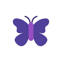 Stylized butterfly symbol with translucent wings representing grace and transformation