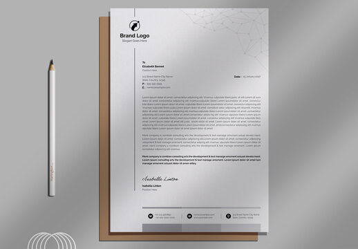 Letterhead Stationery Layout