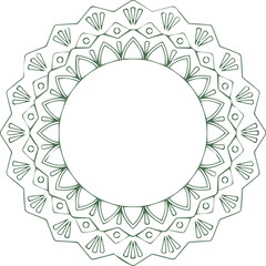 Beautiful flower art and mandala vector design