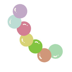 Bubbles in colors