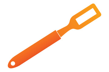 orange plastic spoon