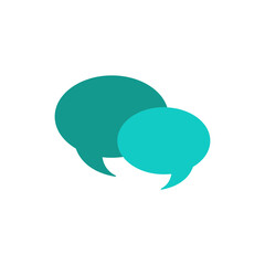 Conversation bubbles, communication dialog balloons icon for digital network