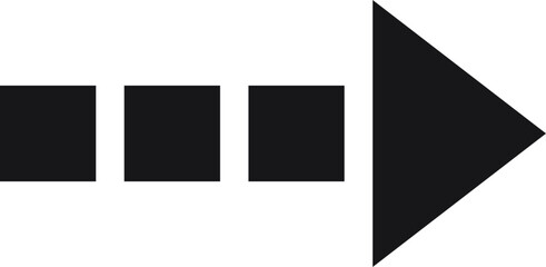 black arrow icon
