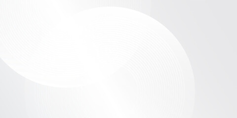 Modern white glowing geometric lines on gray background. Modern shiny blue abstract simple design modern