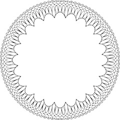 Beautiful flower art and mandala vector design