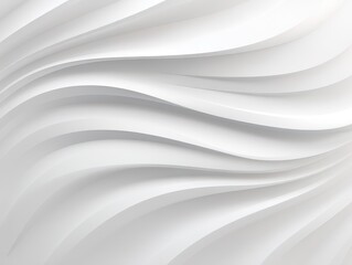 Abstract White Wave Pattern Background for Modern Design, Texture Art, Clean Lines, Soft Curves, Light Gradient, Minimalist Aesthetic, Digital Decor